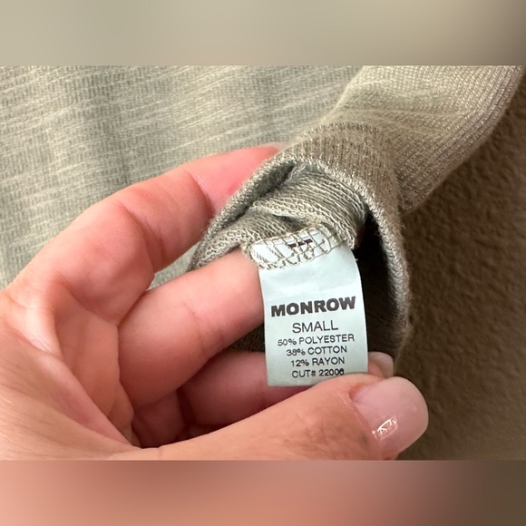 NWOT MONROW FOLD OVER KNIT MINI SKIRT GREEN SMALL - Picture 8 of 10